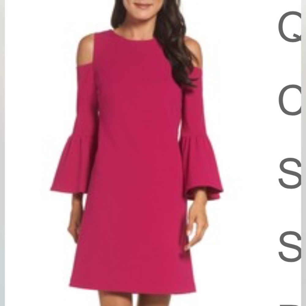 Eliza J Cold Shoulder Sheath Dress